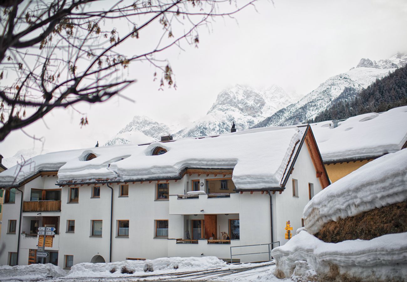 Ferienwohnung in Vulpera - Chasa Grusaida: Charmante, gemütliche 2-Zimmerwohnung mit Balkon Nähe Golfplatz