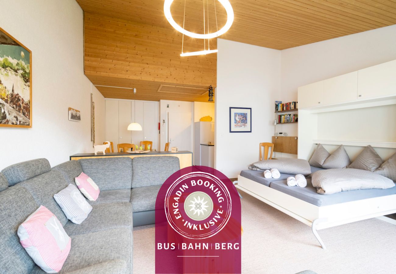 Ferienwohnung in Scuol - Chasa Trü Nr. 8: Idyllische 2.5-Zimmerwohnung in der Feriensiedlung Trü