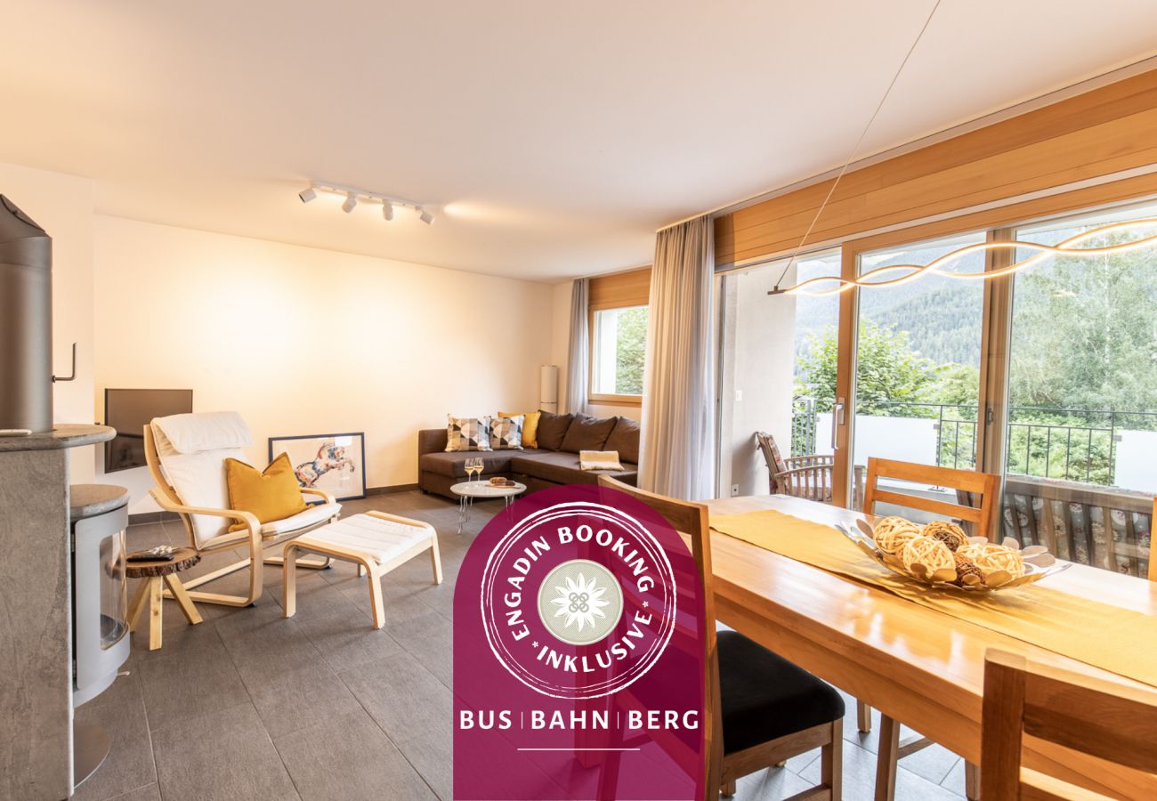 Ferienwohnung in Scuol - La Stüvetta: Moderne, qualitativ hochstehend ausgebaute 2.5 Zimmerwohnung direkt bei der Bergbahn Motta Naluns
