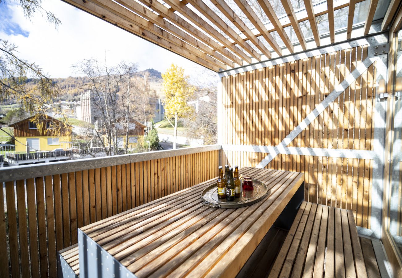 Ferienhaus in Scuol - CHASA 5: MODERNES 4 ½-ZIMMER FERIENHAUS MIT PANORAMABLICK UND ARVENDUFT