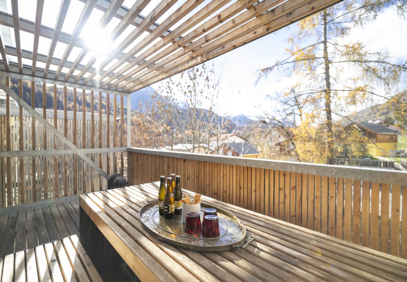 Ferienhaus in Scuol - CHASA 5: MODERNES 4 ½-ZIMMER FERIENHAUS MIT PANORAMABLICK UND ARVENDUFT