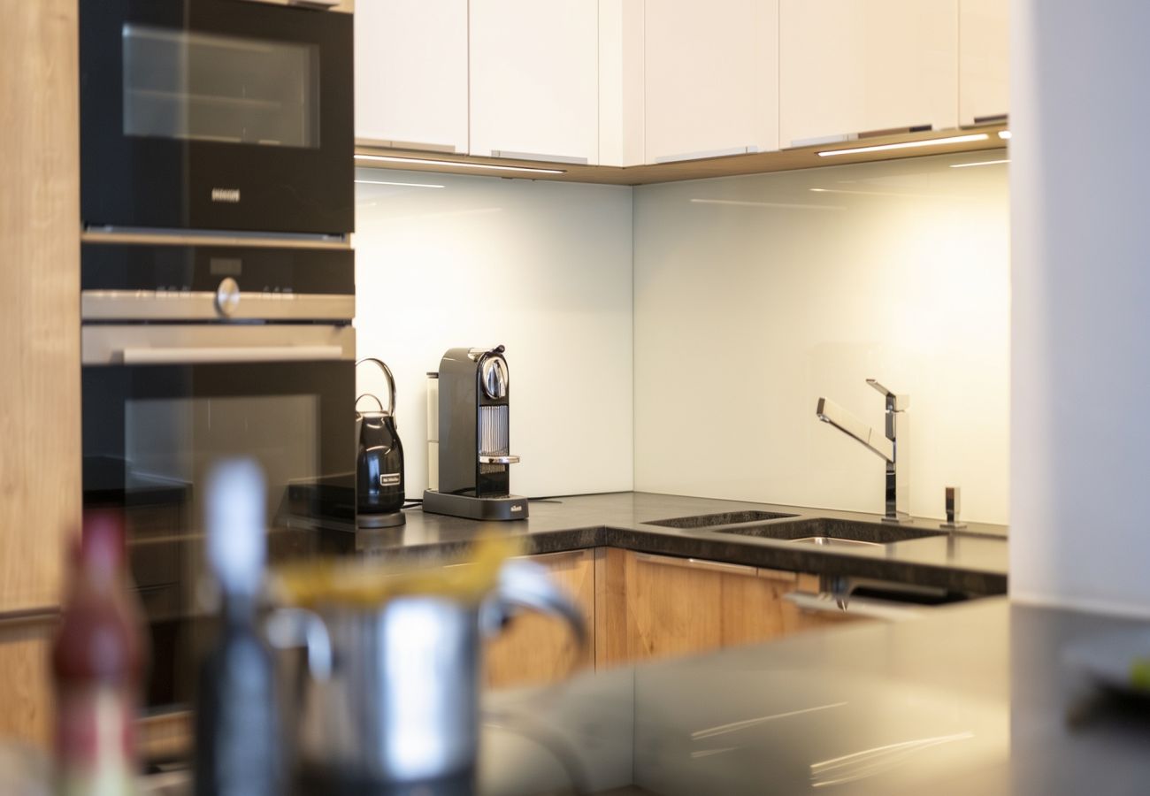 Ferienwohnung in Scuol - Chasa Emerita: Moderne 3 1/2-Zimmer Terrassenwohnung mit Panoramablick