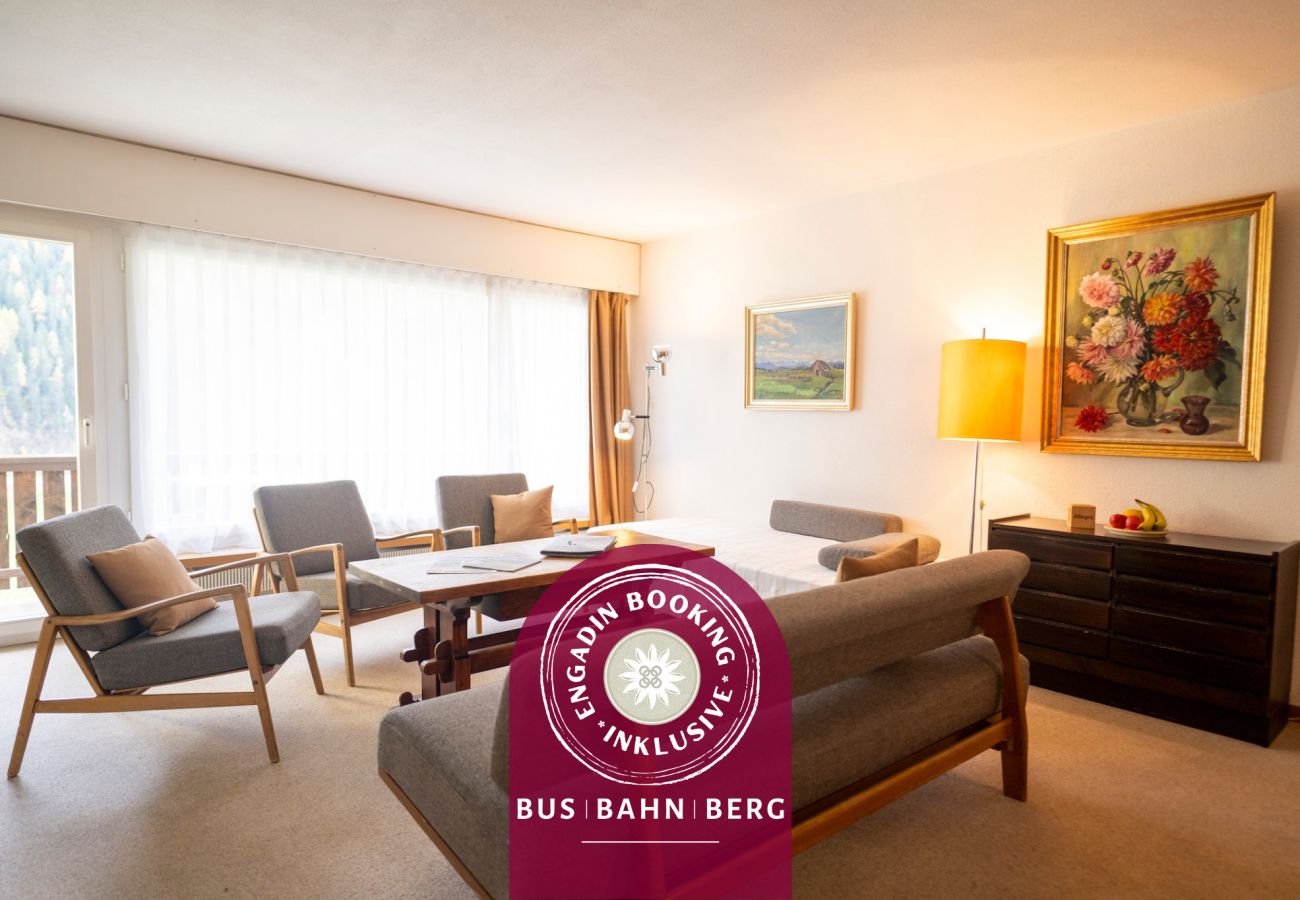 Ferienwohnung in Scuol - Brentschpark Nr. 72: gemütliche 3.5-Zimmerwohnung im ruhig gelegenem Brentschpark