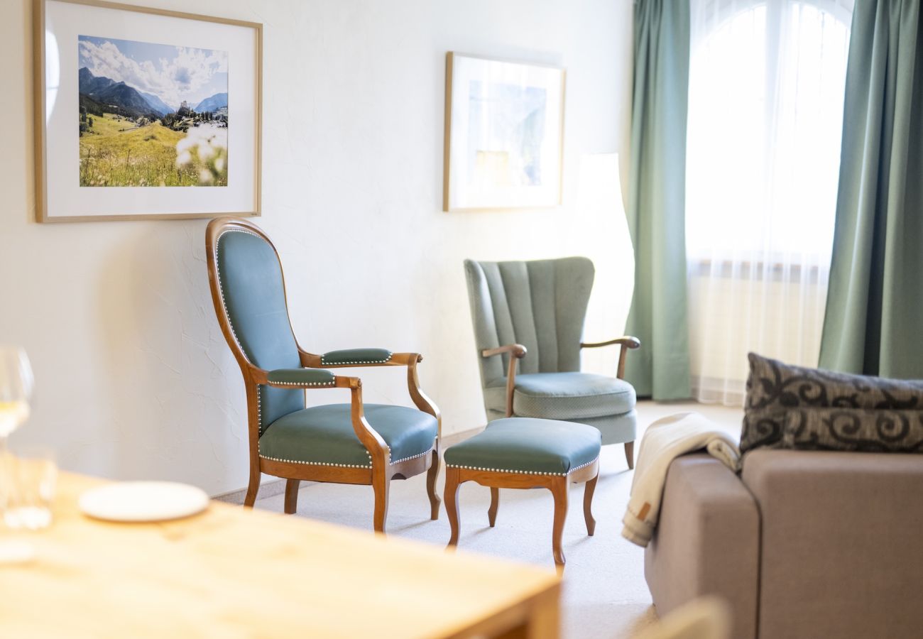 Ferienwohnung in Vulpera - Chasa Valbernard Stüvetta - Quivelda 4001: Hochwertig 3-Zimmerwohnung