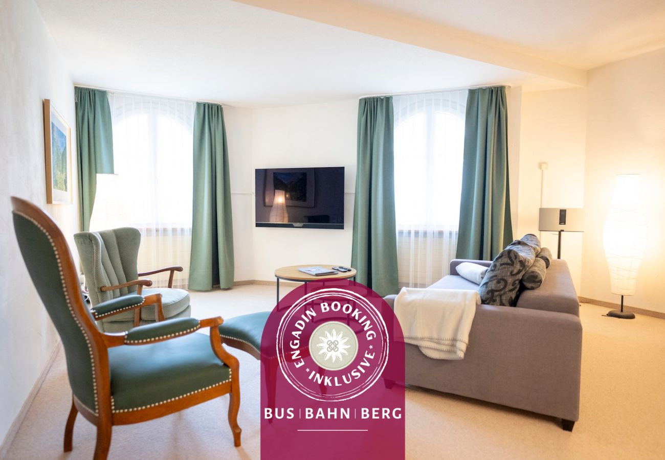 Ferienwohnung in Vulpera - Chasa Valbernard Stüvetta - Quivelda 4001: Hochwertig 3-Zimmerwohnung