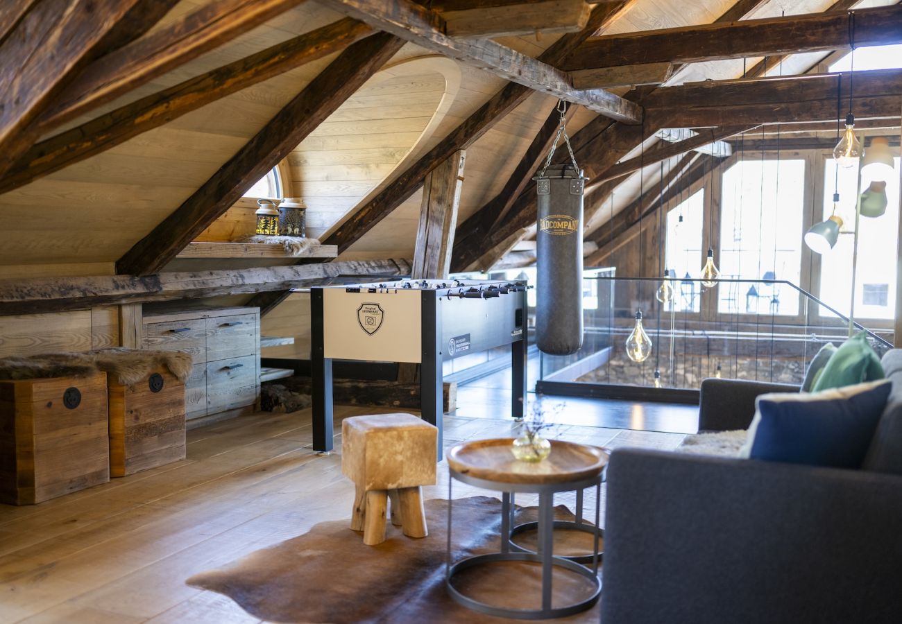 Chalet in Sent - Chasa Sentima – luxuriöser Engadiner Palazzo mit Panoramablick, Hotpot & Sauna direkt an der Talabfahrt 