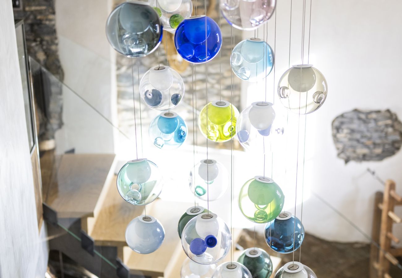 Chalet in Sent - Chasa Sentima – luxuriöser Engadiner Palazzo mit Panoramablick, Hotpot & Sauna direkt an der Talabfahrt 