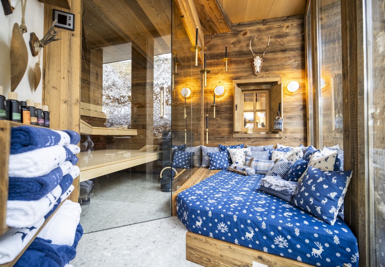 Chalet in Sent - Chasa Sentima – luxuriöser Engadiner Palazzo mit Panoramablick, Hotpot & Sauna direkt an der Talabfahrt 