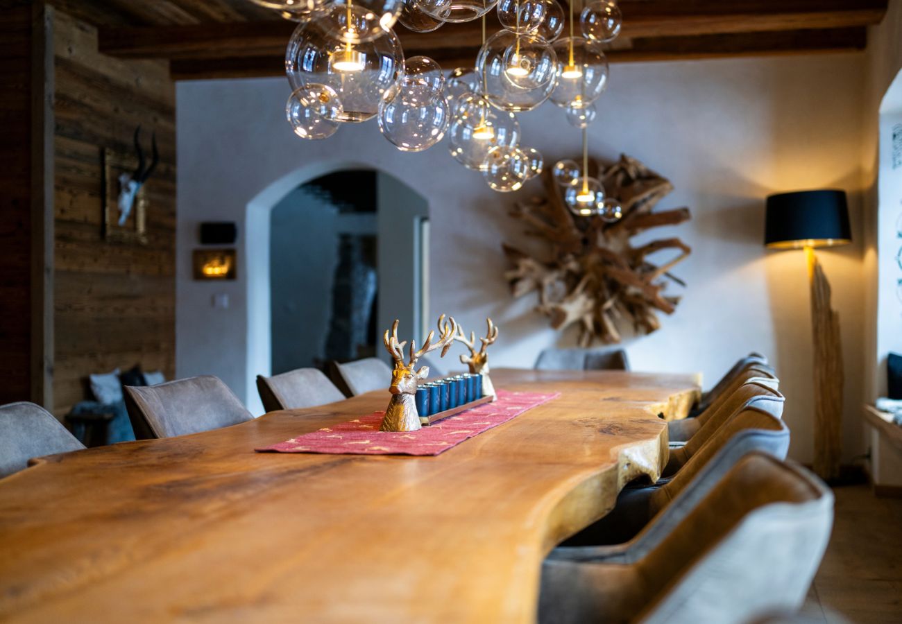 Chalet in Sent - Chasa Sentima – luxuriöser Engadiner Villa mit Panoramablick, Hotpot & Sauna