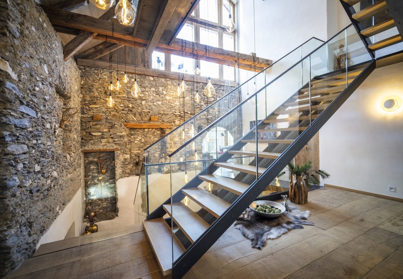 Chalet in Sent - Chasa Sentima – luxuriöser Engadiner Villa mit Panoramablick, Hotpot & Sauna