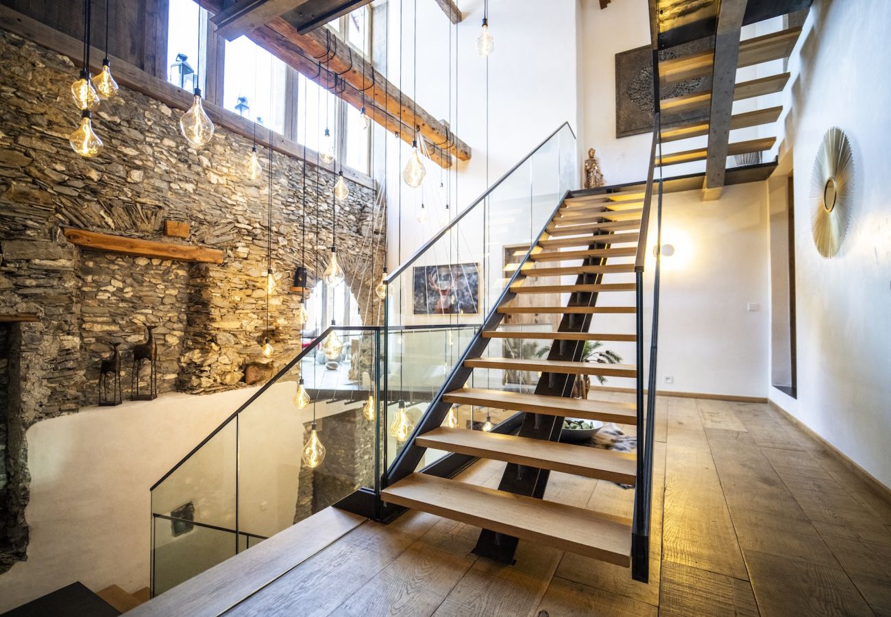 Chalet in Sent - Chasa Sentima – luxuriöser Engadiner Villa mit Panoramablick, Hotpot & Sauna