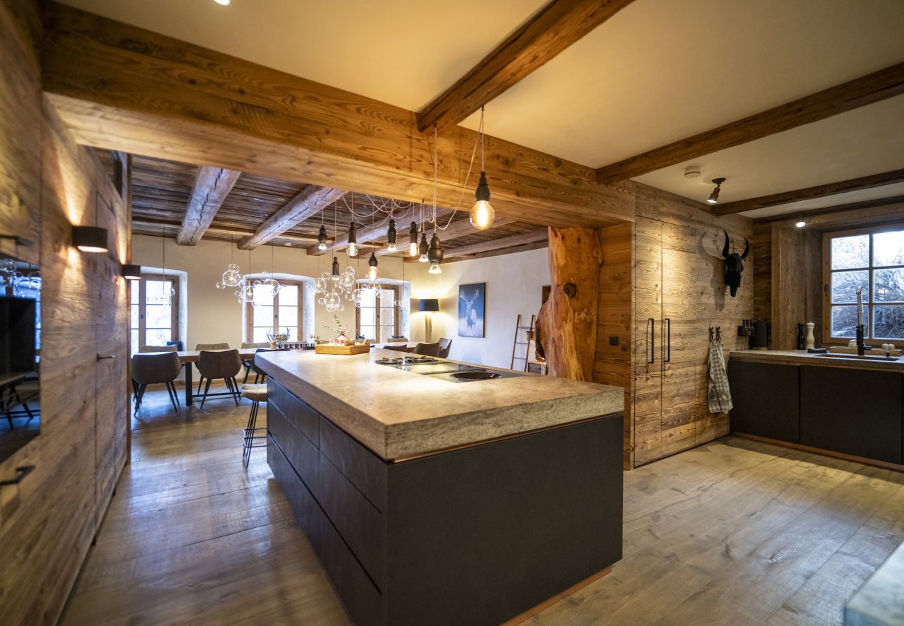 Chalet in Sent - Chasa Sentima – luxuriöser Engadiner Villa mit Panoramablick, Hotpot & Sauna