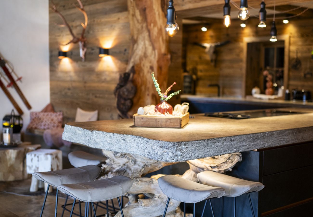 Chalet in Sent - Chasa Sentima – luxuriöser Engadiner Villa mit Panoramablick, Hotpot & Sauna