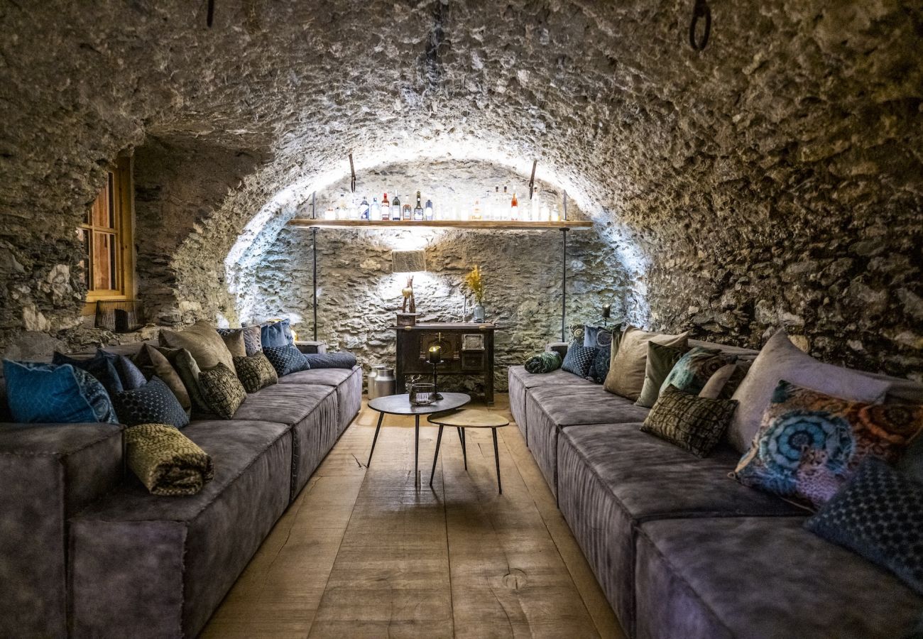 Chalet in Sent - Chasa Sentima – luxuriöser Engadiner Villa mit Panoramablick, Hotpot & Sauna