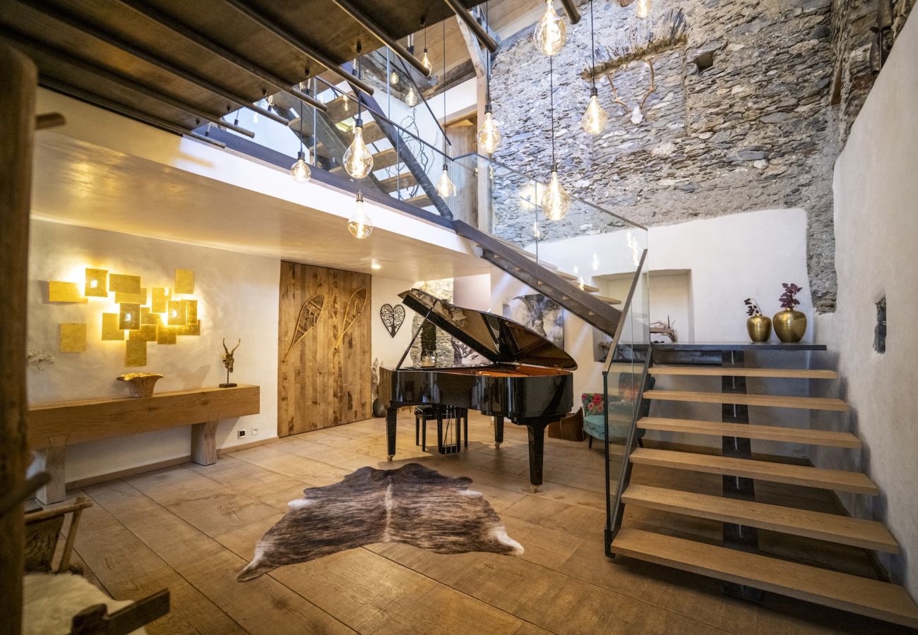 Chalet in Sent - Chasa Sentima – luxuriöser Engadiner Villa mit Panoramablick, Hotpot & Sauna