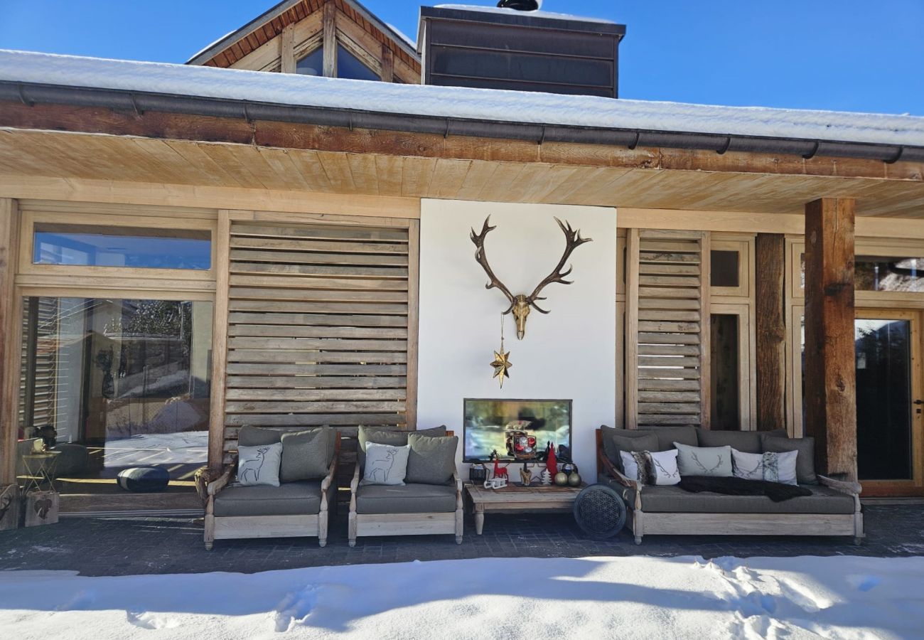 Chalet in Sent - Chasa Sentima – luxuriöser Engadiner Villa mit Panoramablick, Hotpot & Sauna