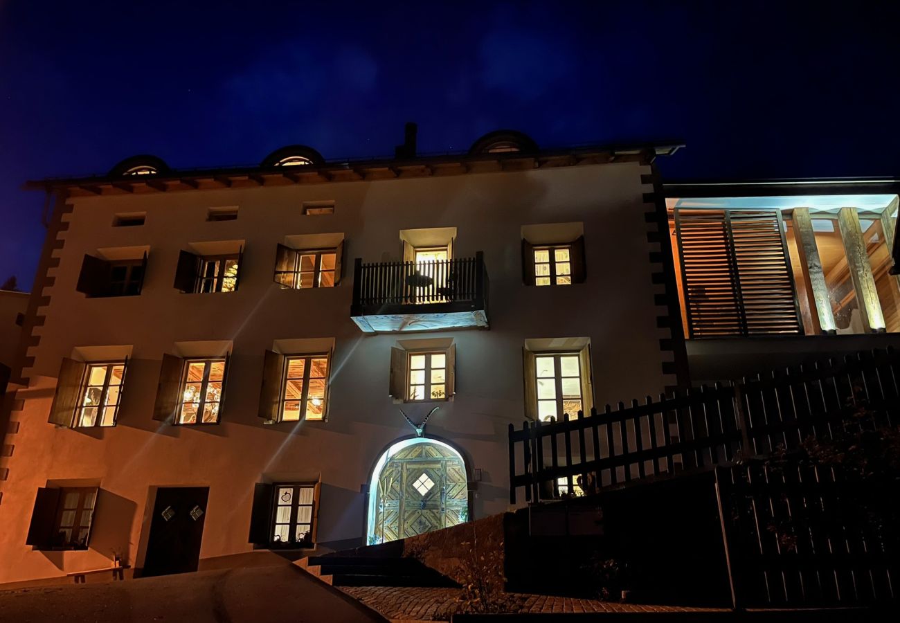 Chalet in Sent - Chasa Sentima – luxuriöser Engadiner Villa mit Panoramablick, Hotpot & Sauna
