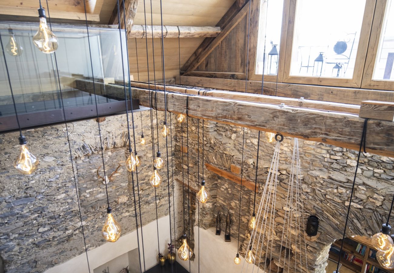 Chalet in Sent - Chasa Sentima – luxuriöser Engadiner Villa mit Panoramablick, Hotpot & Sauna