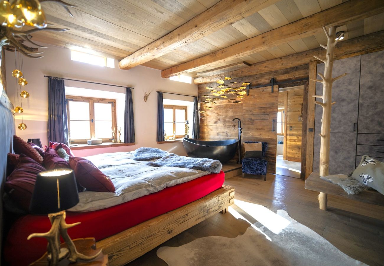 Chalet in Sent - Chasa Sentima – luxuriöser Engadiner Villa mit Panoramablick, Hotpot & Sauna