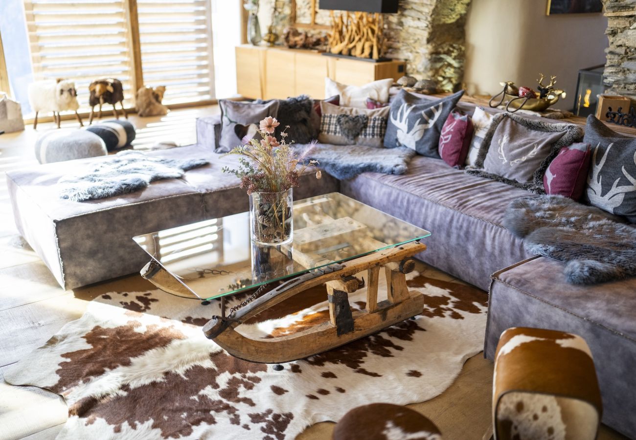 Chalet in Sent - Chasa Sentima – luxuriöser Engadiner Villa mit Panoramablick, Hotpot & Sauna