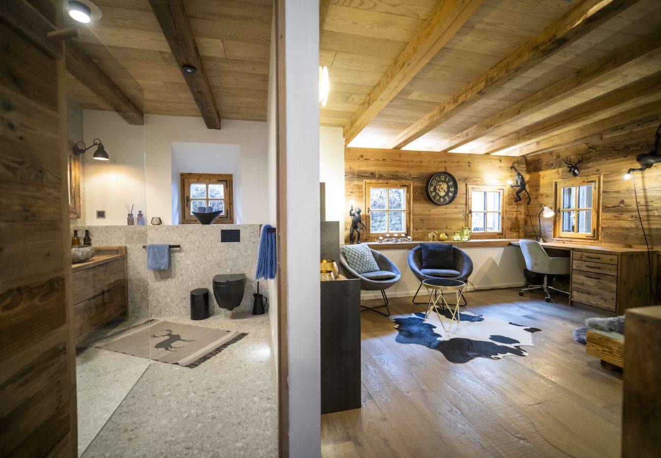 Chalet in Sent - Chasa Sentima – luxuriöser Engadiner Villa mit Panoramablick, Hotpot & Sauna