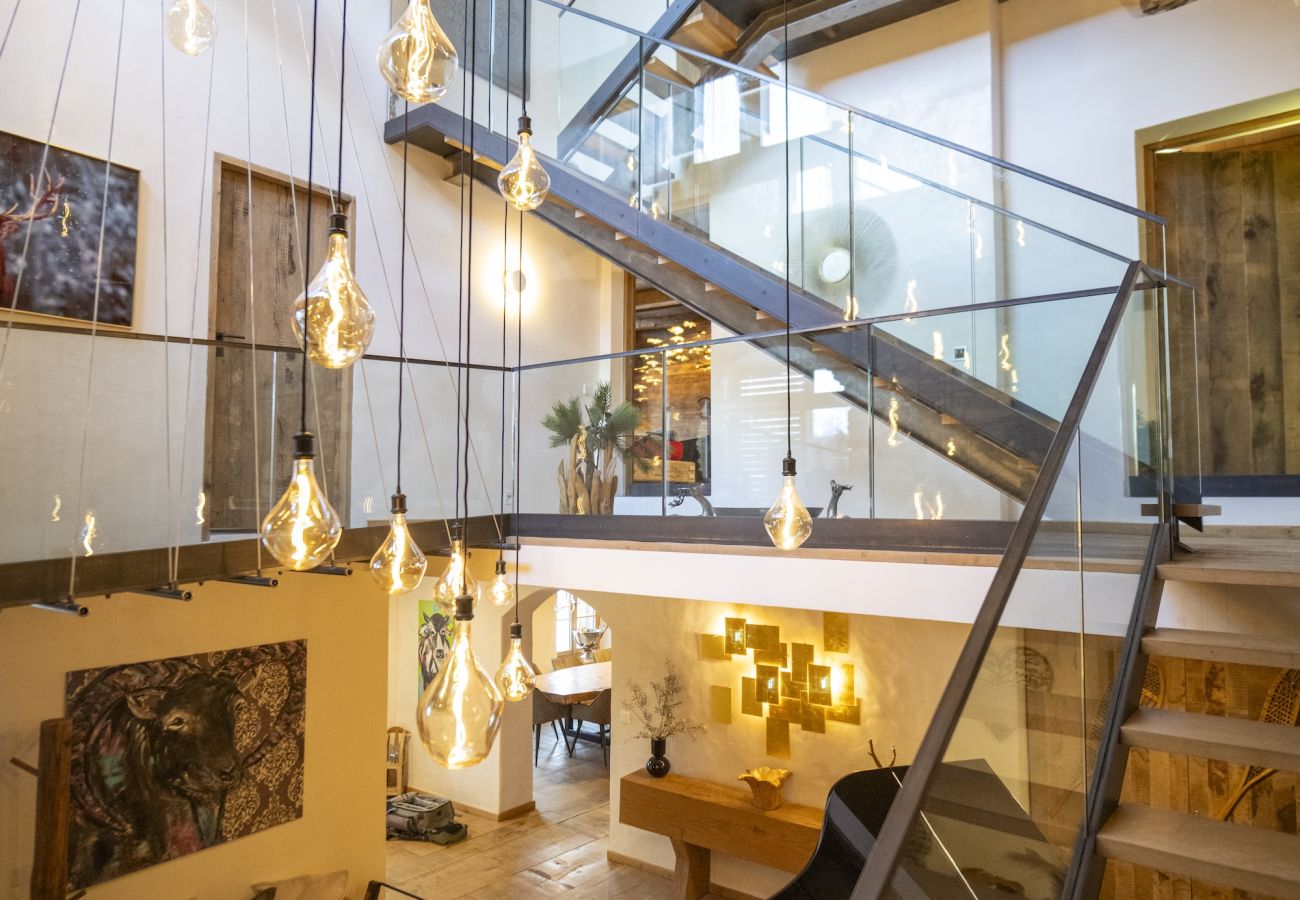 Chalet in Sent - Chasa Sentima – luxuriöser Engadiner Villa mit Panoramablick, Hotpot & Sauna