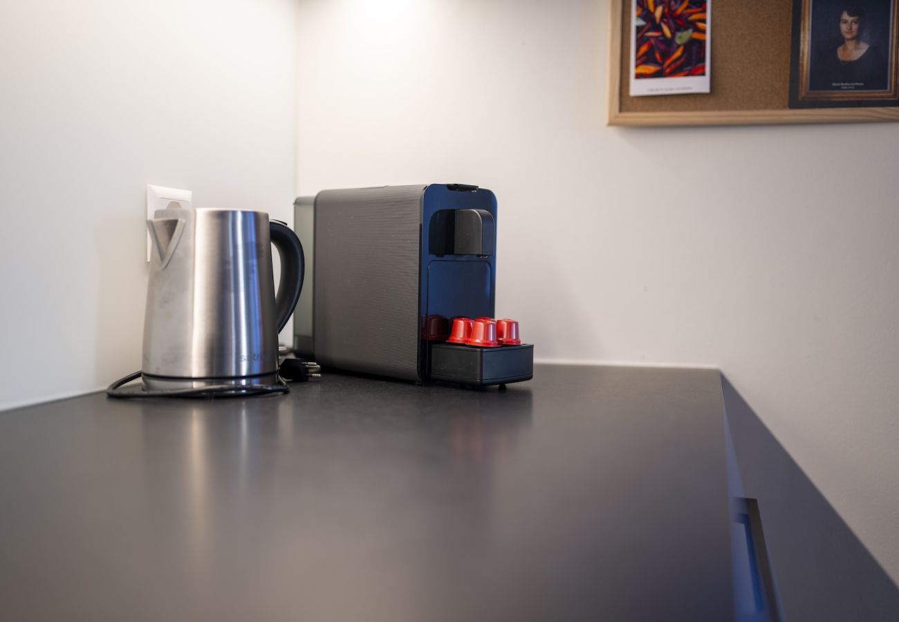 Ferienwohnung in Scuol - Chasa Stradun 203A – Zentrale 2-Zimmer-Ferienwohnung mit Balkon und Kamin in Scuol