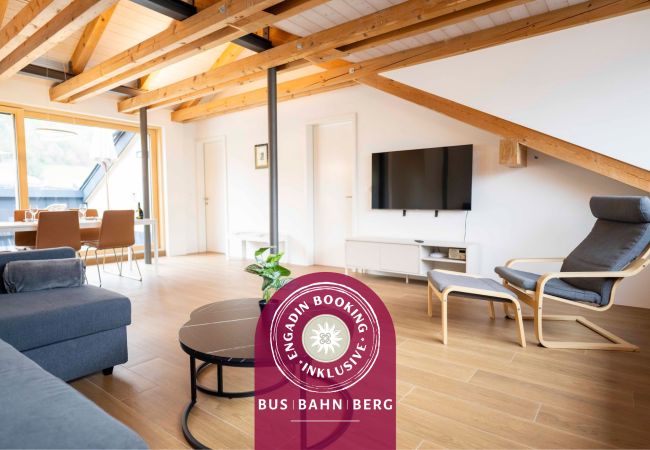 Ferienwohnung in Scuol - Chasa SuotTet - Gemütliche 3,5-Zimmer-Dachwohnung in Scuol